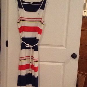 Nautica extra large maxi dress with rope belt